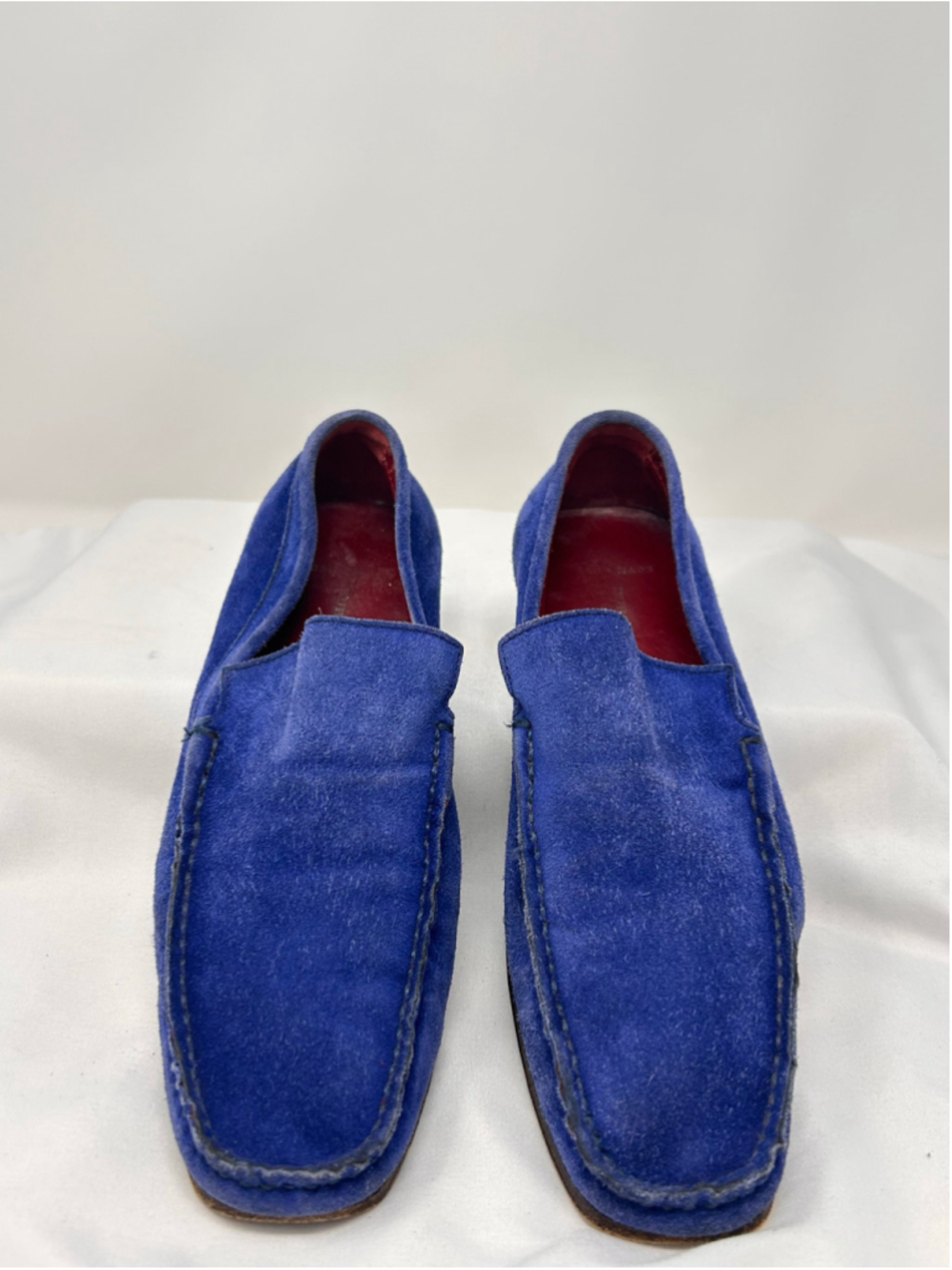Burberry Dalwood Blue Suede Loafers EU 36.5 / Women’s 6.5 - Picture 4 of 9